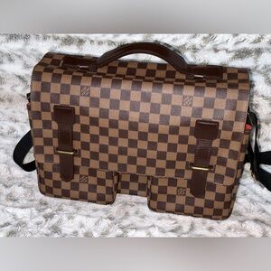 Louis Vuitton Broadway damier 2 way business handbag